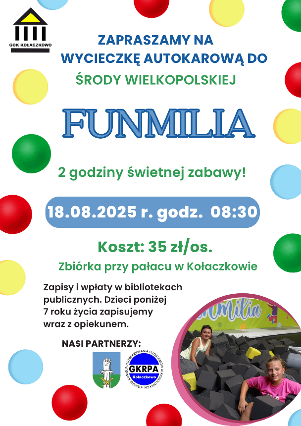 Plakat na wyjazd do Funmili