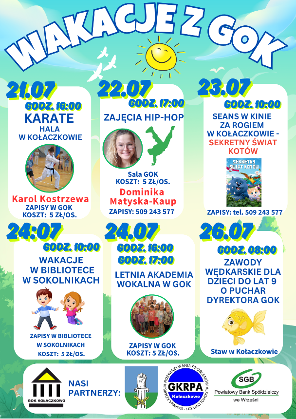 Propozycje na czwarty tydzień wakacji